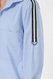 Рубашка с рукавами 3/4 и лентами, голубая RB-1790C (Рубашки, #10073)