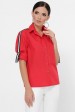 Рубашка с рукавами 3/4 и лентами, красная RB-1790D (Рубашки, #10074)