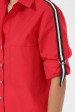 Рубашка с рукавами 3/4 и лентами, красная RB-1790D (Рубашки, #10076)