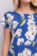 Женская футболка большого размера с принтом синего оттенка. FB-1610H1 (Футболки, #11236)