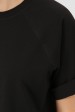Женская черная футболка реглан без рисунка. FB-00RK (Футболки, #11260)