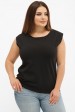 Женская черная футболка без рукавов. FB-00MK (Футболки, #11410)