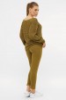 Ажурный вязаный костюм, болотный зеленый VKV0008 (Костюмы вязаные, #11557)