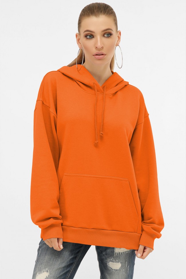 Женское худи с карманом кенгуру, оранжевый HD-00KG