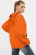 Женское худи с карманом кенгуру, оранжевый HD-00KG (Свитшоты, #11648)