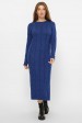 Вязаное женское платье цвета электрик - VPD0015 (Платья вязаные, #12157)