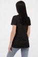Черная футболка женская без принта FB-00CK (Футболки, #12200)