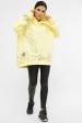 Теплый женский худи с QR пасхалками в принте, лимонный HD-10ZN10 (Свитшоты, #12463)