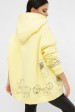 Теплый женский худи с QR пасхалками в принте, лимонный HD-10ZN10 (Свитшоты, #12465)