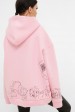 Теплый женский худи с QR пасхалками в принте, розовый HD-10ZP10 (Свитшоты, #12473)