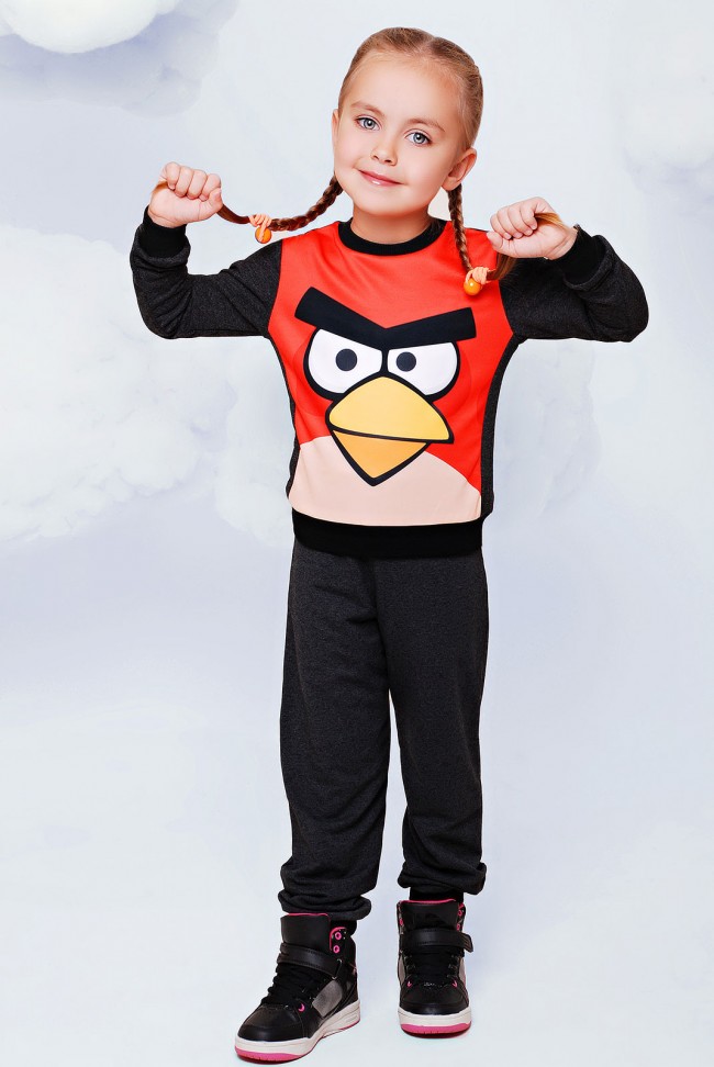 Детский спортивный костюм "Angry birds" - "Kids" KS-006