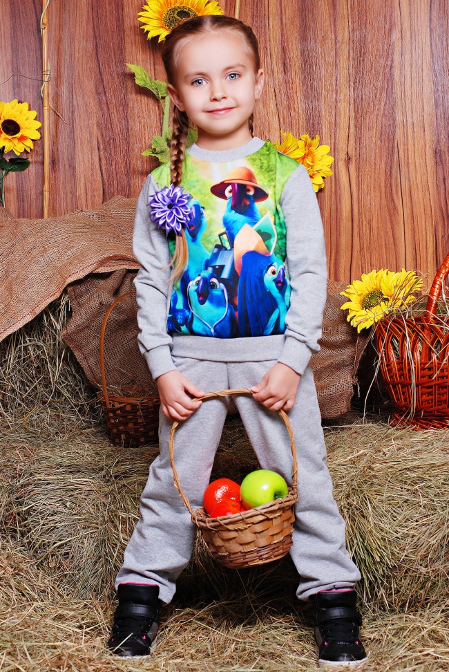 Модный детский костюм с попугаем Рио - "Kids" KS-051