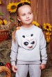 Свитшот детский "Kids" KF-103, Кунг-фу панда принт,светло-серый (Детские свитшоты, #3415)