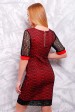 Нарядное красное платье - "Стиль" PL-1296F (Платья, #3624)