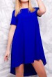 Стильное ярко-синее платье - "Tail" PL-1317D (Платья, #3629)