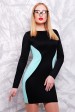 Стильное платье для корпоратива - "Силуэт" PL-1277D (Платья, #3640)
