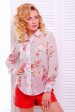 Нежно розовая женская рубашка "Классика" RB-1228F (Рубашки, #3912)