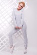 Женский спортивный костюм серого цвета - "Knit" SK-1355B (Костюмы, #4199)