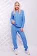 Голубой вязаный костюм - SKV-0001 (Костюмы вязаные, #4220)