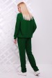 Зеленый женский костюм из вязаного трикотажа (Костюмы вязаные, #4227)
