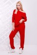 Теплый вязаный костюм красного цвета - SKV0005 (Костюмы вязаные, #4232)