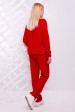 Теплый вязаный костюм красного цвета - SKV0005 (Костюмы вязаные, #4233)