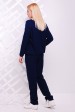 Теплый вязаный костюм темно-синего цвета - SK0006 (Костюмы вязаные, #4236)