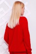 Легкий женский свитер с узором, красный SVV0005 (Свитера вязаные, #4332)