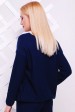 Легкий женский свитер с узором, темно-синий SVV0006 (Свитера вязаные, #4335)