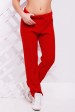 Стильные вязаные штаны красного цвета - SHV0005 (Штаны вязаные, #4361)