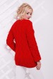 Женский свитер Лало в косичку, красный SVV0016 (Свитера вязаные, #4452)