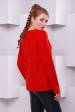 Красная женская кофта Milan из теплой ангоры с начесом - KF-1401E (Кофты, #4653)