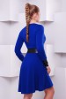 Приталенное платье с запахом цвет синий электрик PL-1396D (Платья, #4685)