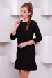 Черное платье колокольчик "Рюша" PL-1395G (Платья, #4780)