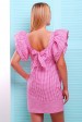 Короткое платье  с открытой спиной - PL-1347C (Платья, #5201)