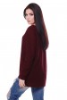 Легкий свитер с приспущенным плечом, марсала SVN0002 (Свитера вязаные, #5383)