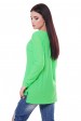 Легкий свитер с приспущенным плечом, зеленый неон SVN0005 (Свитера вязаные, #5389)