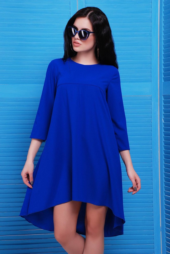 Платье из легкой ткани со шлейфом - "Viva" PL-1451B