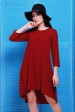 Шифоновое платье со шлейфом бордового цвета (Платья, #5499)