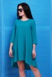 Платье изумрудного цвета из креп-шифона - "Viva" PL-1451E (Платья, #5501)