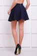 Короткая расклешенная юбка, темно синяя YB-1519A (Юбки, #5721)