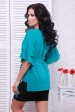 Шифоновая блуза, изумрудного цвета BZ-1530A | Распродажа (Блузки, #5840)