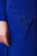 Платье с жемчужинами на карманах, синий электрик PL-1563C (Платья, #6475)