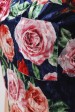 Женская кофта в цветочек из велюра (Кофты, #6761)