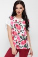Женская футболка с цветами роз - "Air" FB-1614E (Футболки, #6957)