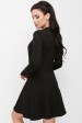 Платье с расклешенной юбкой, черное PL-1621B (Платья, #7002)