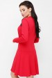 Платье с расклешенной юбкой, красное PL-1621A (Платья, #7004)