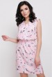 Розовое платье с цветочным принтом (Платья, #7081)