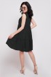Летнее черное платье Princess без рукавов. PL-1638E. (Платья, #7284)