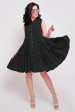 Летнее черное платье Princess без рукавов. PL-1638E. (Платья, #7285)
